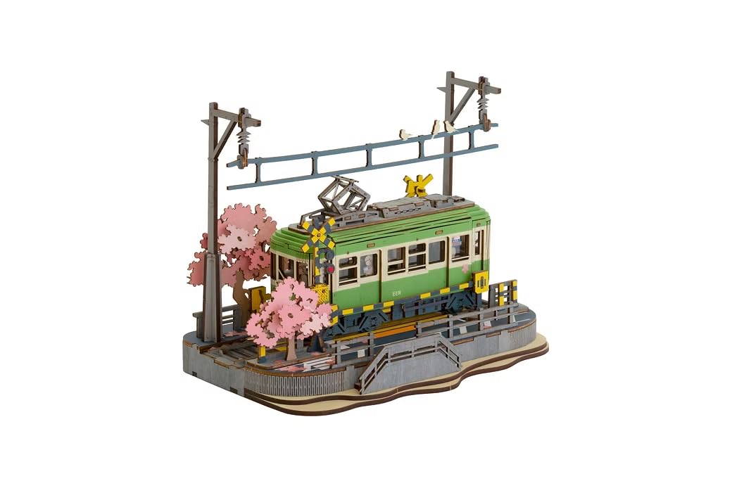 Amazon | TGS02 さくらの鉄道旅 LEDライト付き 立体パズル 木製 3D